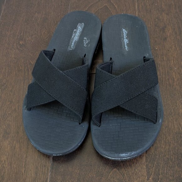 Eddie Bauer women's Break Point Slide Sandals – Black, Size 7 - Picture 1 of 6